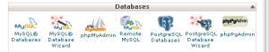 database cPanel